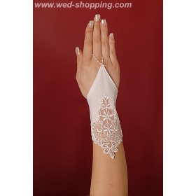 Lyhyt morsiamen käsineet