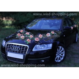 Kunniamerkki hääauto Salmon ruusut