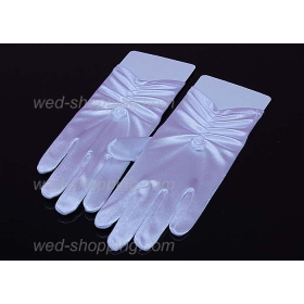 Morsiamen Käsineet  poimutettu