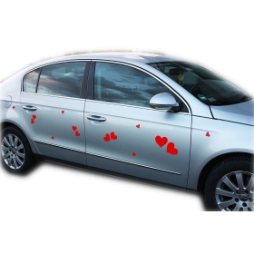 Magnet sydämet häät auton