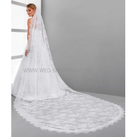 Pitsireunainen huntu pitka