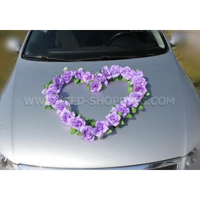 Lila ruusuja ruusuille auto