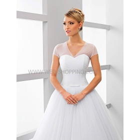 Stretch-tylliä bolero V-kaula-aukko lyhyet hihat