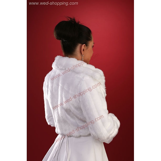 Lämmin takki häät tekoturkis