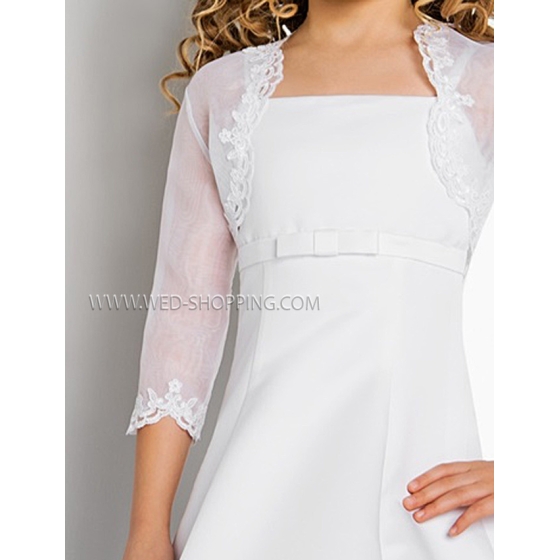 Bolero organza pitsia Ensimmäinen ehtoollinen