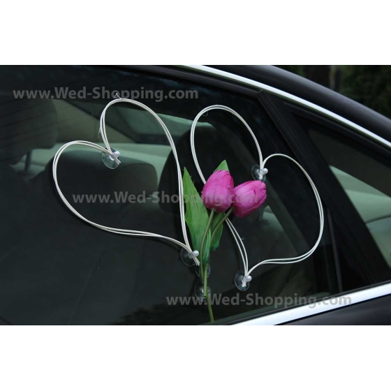 Violetti Tulppaanit Kunniamerkki häät auto