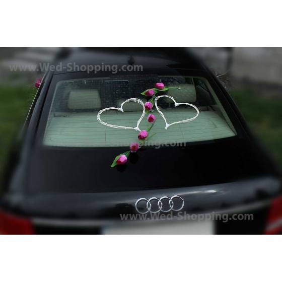 Violetti Tulppaanit Kunniamerkki häät auto