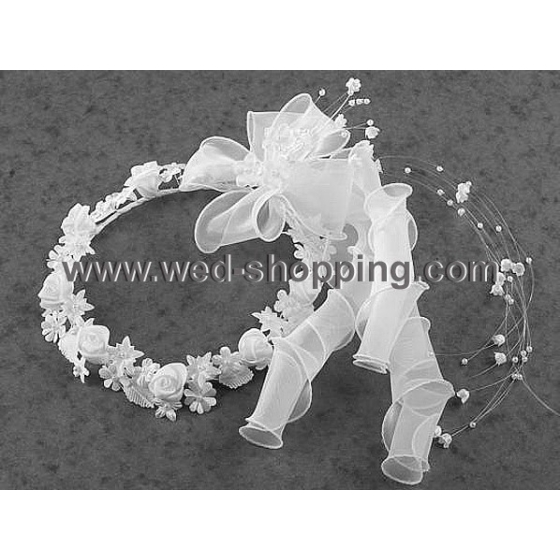 Valkoinen Seppele Päähine Tyttö