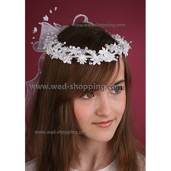 Tyttö Valkoinen Päähine