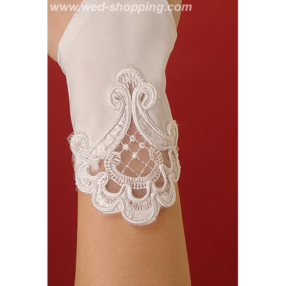 Lyhyt morsiamen käsineet