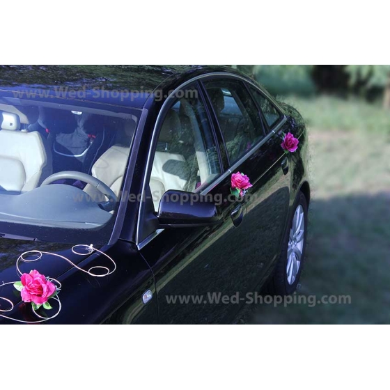 Kunniamerkki hääauto Bourgogne ruusut