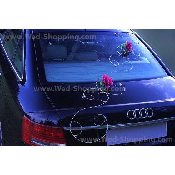 Kunniamerkki hääauto Bourgogne ruusut