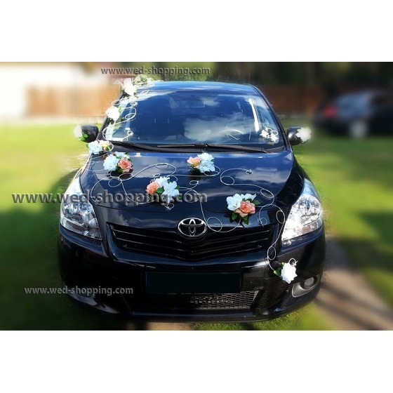 Kunniamerkki ruusut hääauto