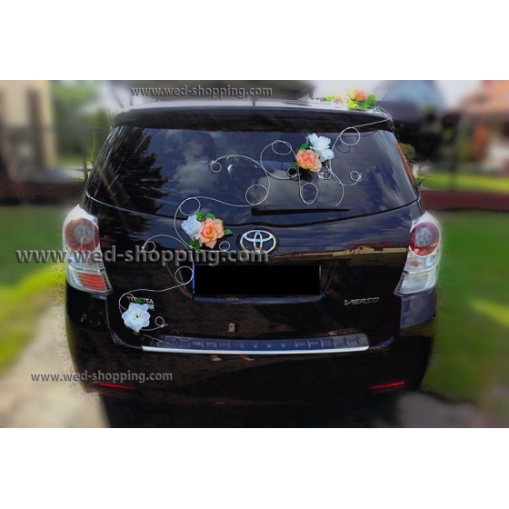 Kunniamerkki ruusut hääauto