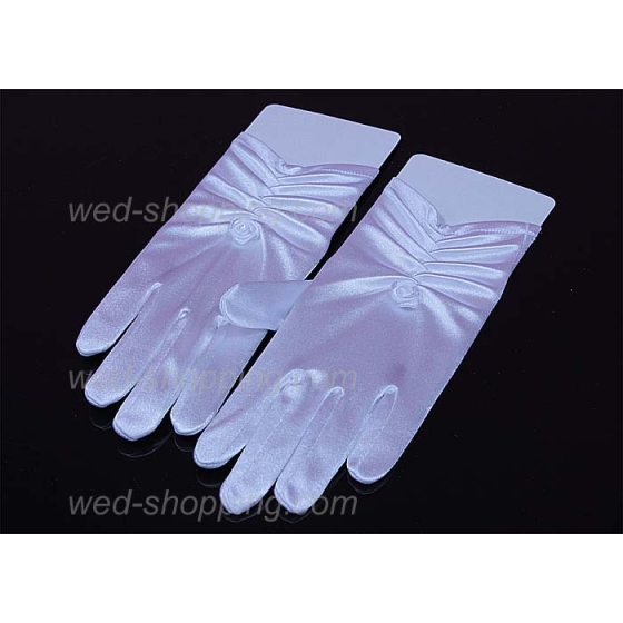 Morsiamen Käsineet  poimutettu