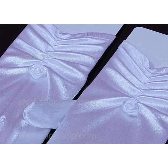 Morsiamen Käsineet  poimutettu