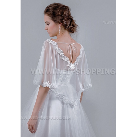 Morsiamen tylli viitta pitsi