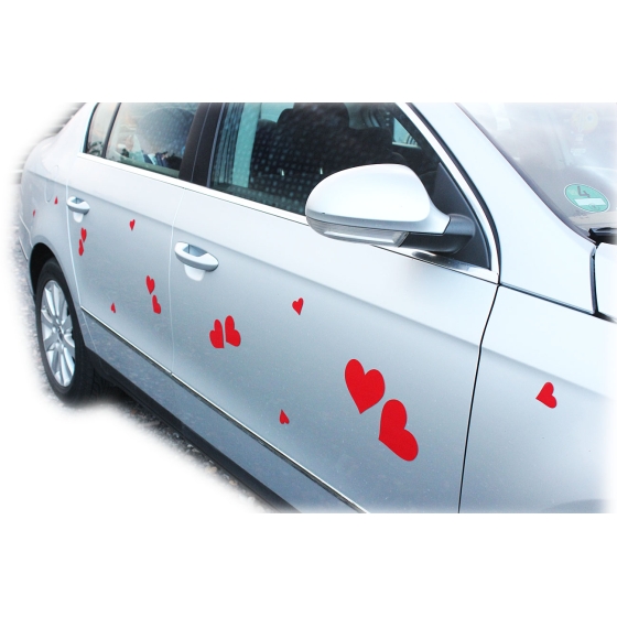 Magnet sydämet häät auton