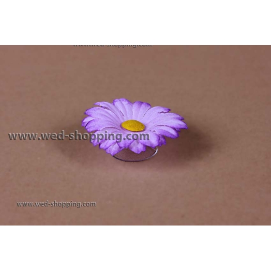 Violetti päivänkakkaran imukupit häät auton sisustus