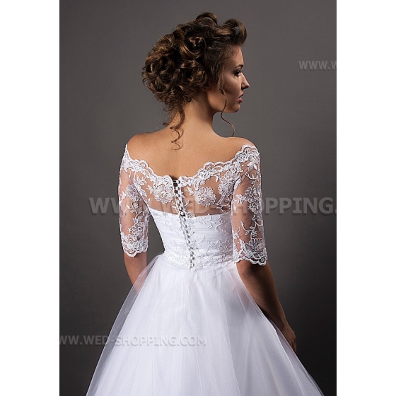 Off olkapää pitsi bolero takaisin kiinnitys napitus