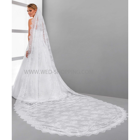 Pitsireunainen huntu pitka