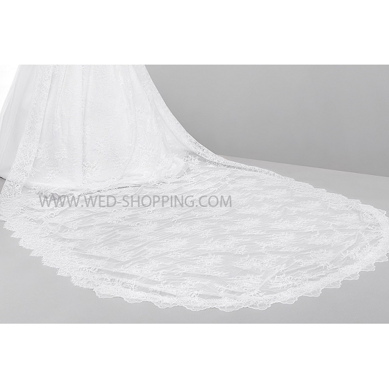 Pitsireunainen huntu pitka