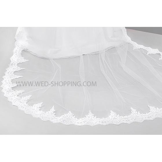 Pitsireunainen huntu pitka