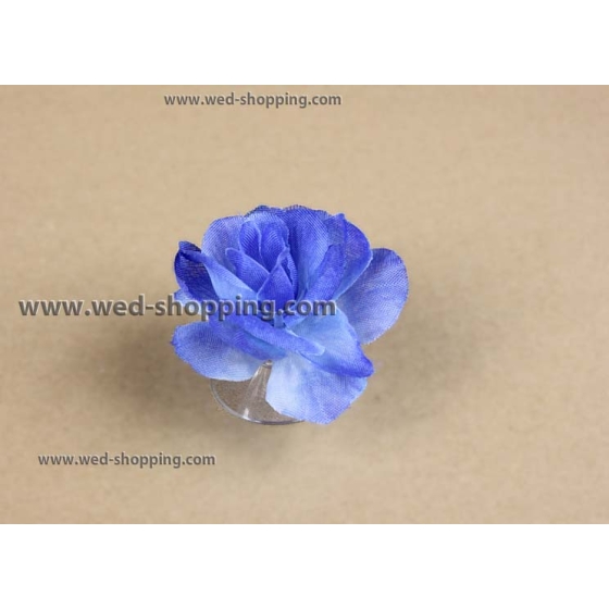 Sinisiä ruusuja imukupit häät auton sisustus