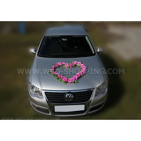 Mauve ruusuja Hääauto