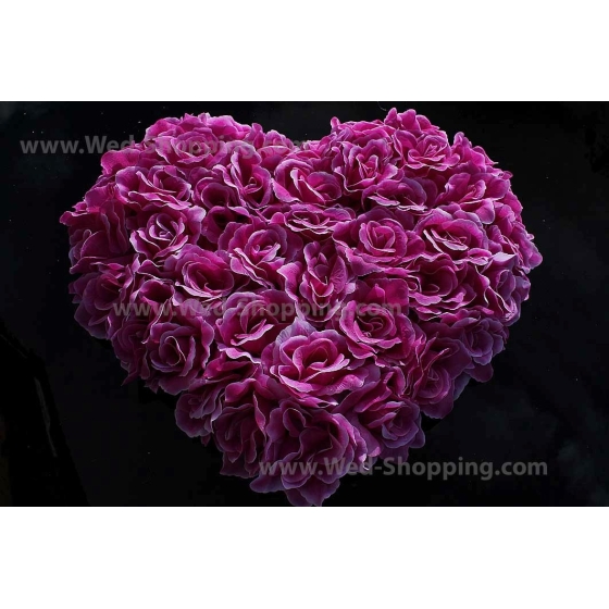 Sydän ruusuja Purple
