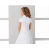 Boléro satin fille manches courtes communion