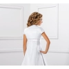 Boléro satin manches courtes cérémonie fille