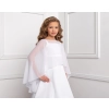Cape de Communion en mousseline pour fille