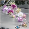 Déco Set  de voiture mariage  rose et Blanches