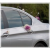 Déco Set  de voiture mariage  rose et Blanches
