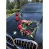 Grand cœur floral Zara pour voiture de mariage