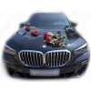 Grand cœur floral Zara pour voiture de mariage