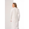 Manteau tailleur mariage long hiver pour femme