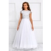 Robe de communion Satin et Tulle et cristaux