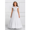 Robe de communion Satin Tulle et Broderie