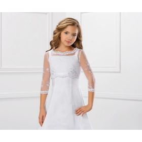 Boléro dentelle fille laçage dans le dos