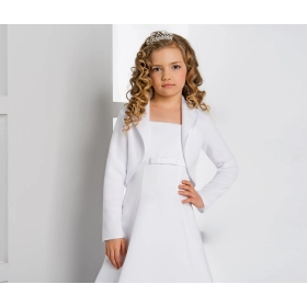 Boléro polaire fille manches longues cérémonie communion