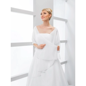 Étole de mariée mousseline