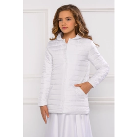 Manteau élégant matelassé pour fille mariage / communion
