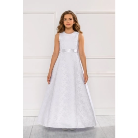 Robe de cérémonie enfant Satin Dentelle
