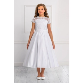 Robe de Communion Satin et Dentelle