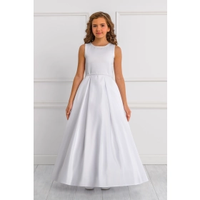 Robe de communion Satin et Perles