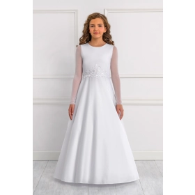 Robe de communion Tulle Satin et Dentelle