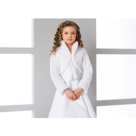 Veste fille fausse fourrure Première Communion