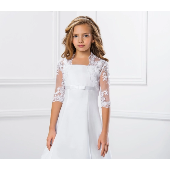 Boléro dentelle enfant cérémonie communion